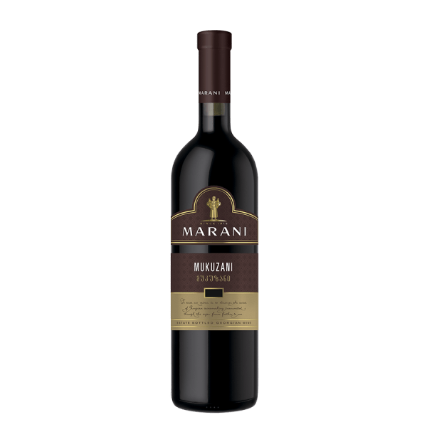 vin rouge sec de Géorgie MUKUZANI à table