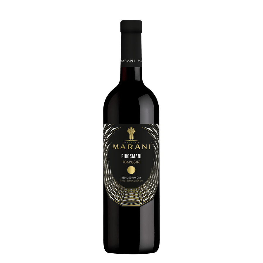 Vin agréable géorgien Pirosmani rouge demi-sec