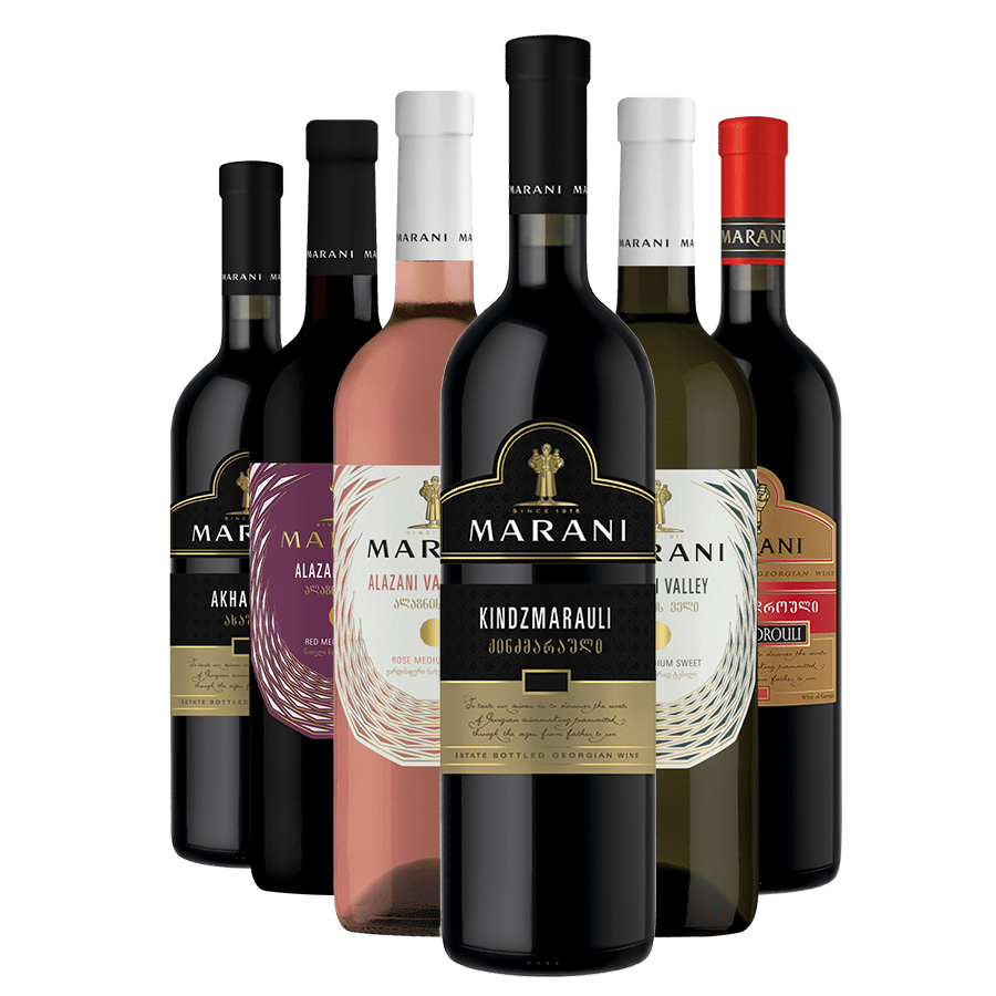 paquet de vins géorgiens semi-doux