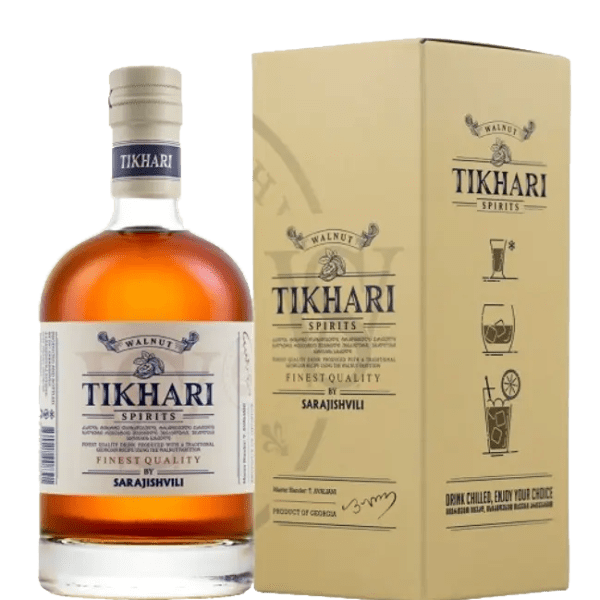 Tikhari walnut brandy Georgia dans un coffret cadeau