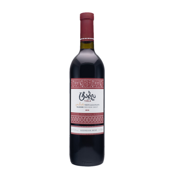 Tabla alazani valley vin rouge semi-doux de Géorgie