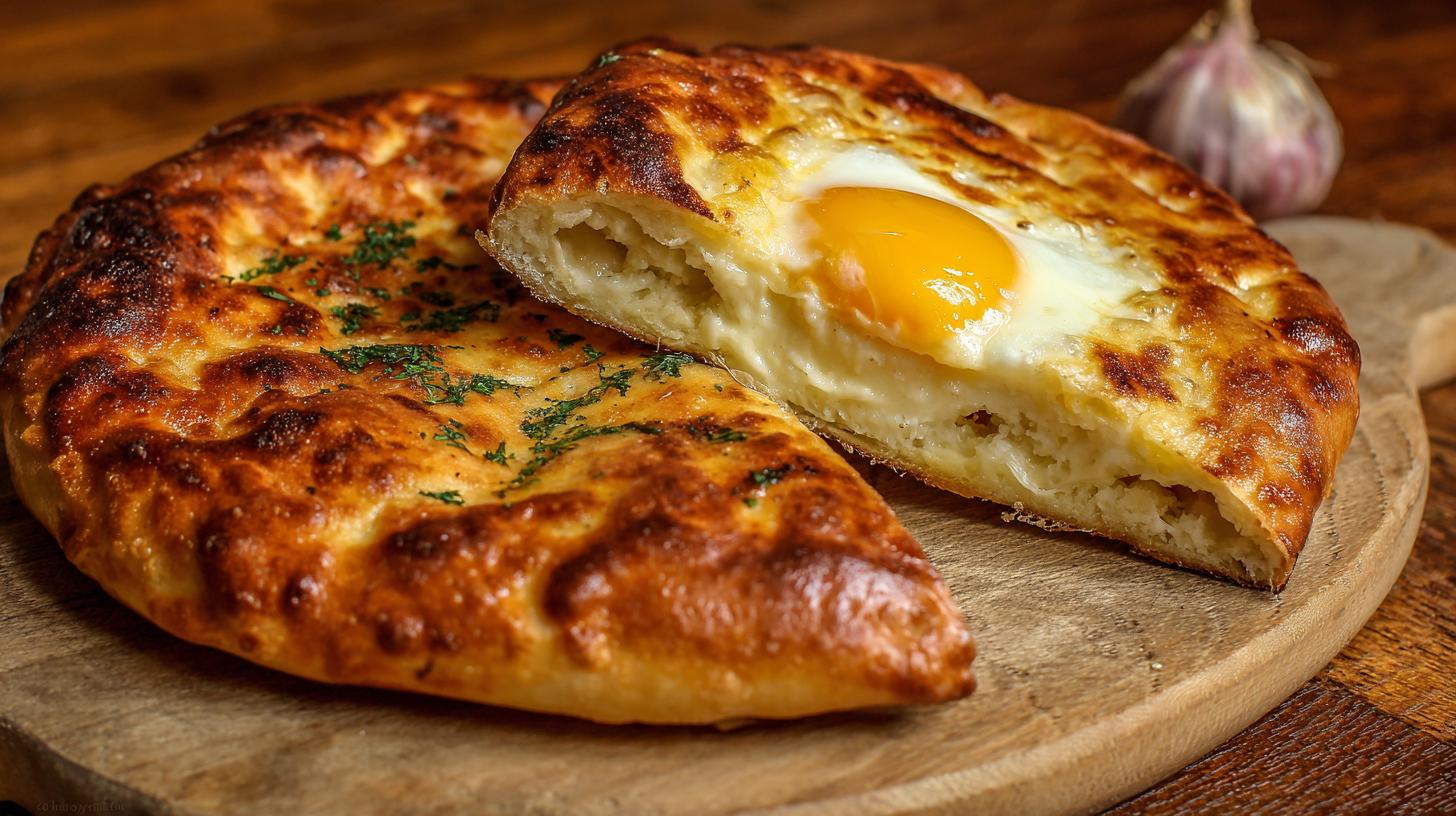 Khachapuri de Mingrélie : version très fromagère. Conclusion