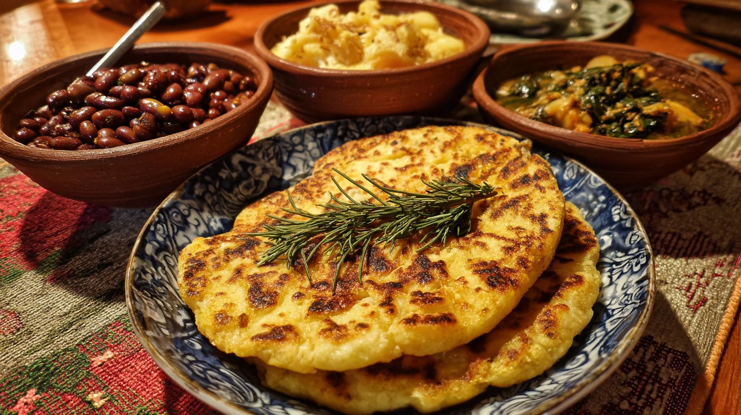 Mchadi : galette de maïs servie avec des plats de haricots. Valeur nutritionnelle du Mchadi