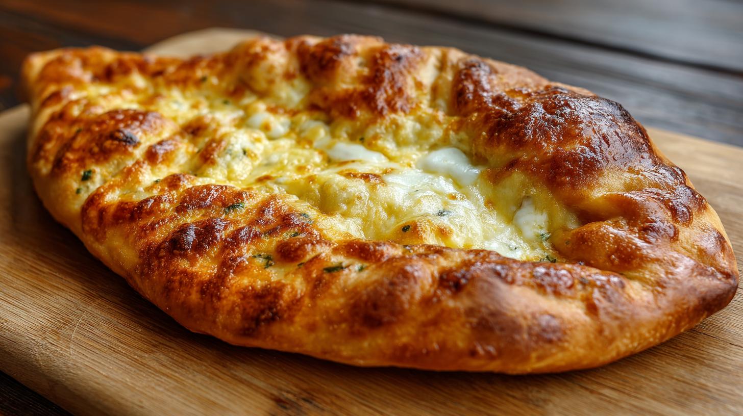 Khachapuri de Mingrélie : version très fromagère. Origines et particularités régionales du khachapuri megruli