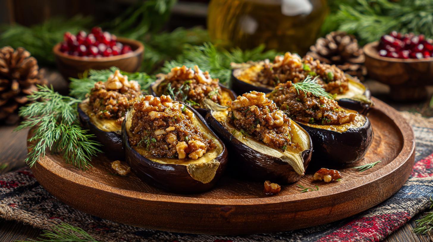 Aubergines à la pâte de noix : entrée géorgienne traditionnelle. Introduction à la richesse de la cuisine géorgienne