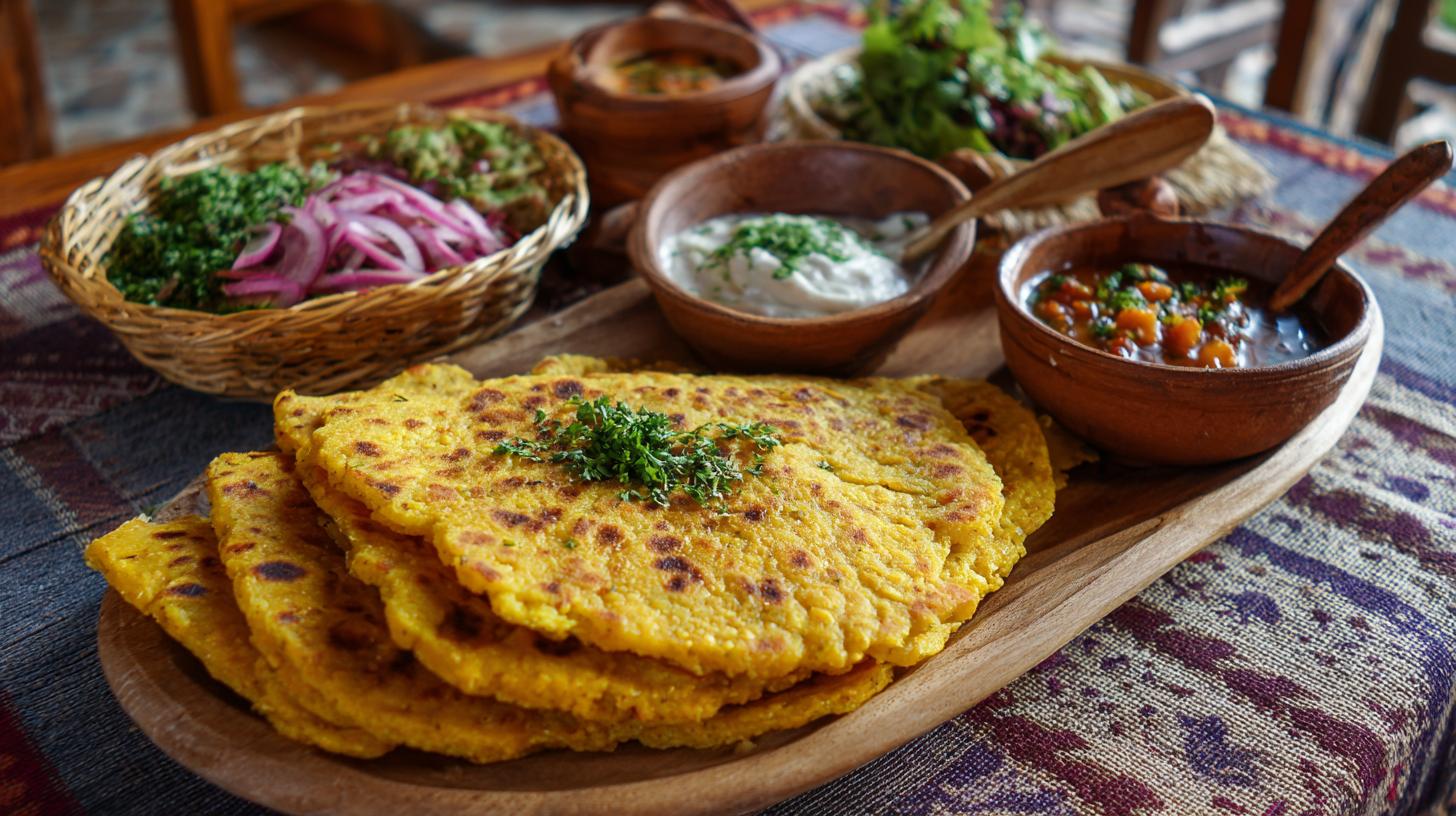 Mchadi : galette de maïs servie avec des plats de haricots. La recette traditionnelle du pain de maïs