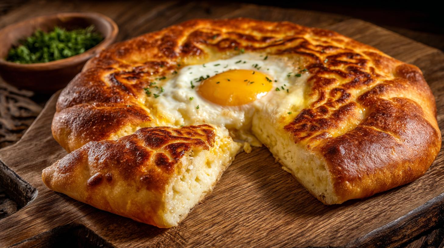 Khachapuri d’Adjarie : pain au fromage et œuf. Origines et histoire du khachapuri adjarien