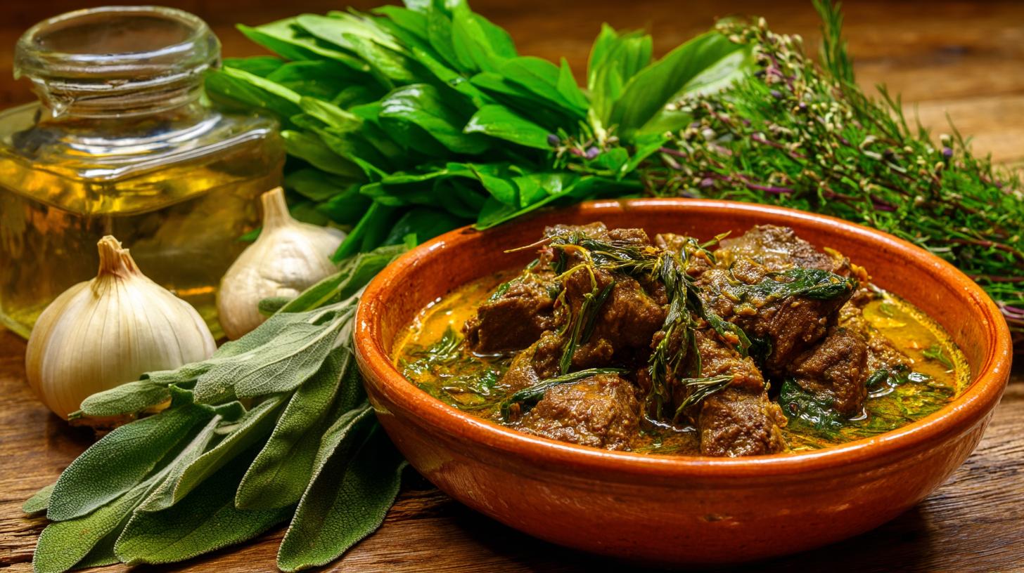 Chakapuli : agneau mijoté à l’estragon et vin blanc. Les ingrédients essentiels du chakapuli