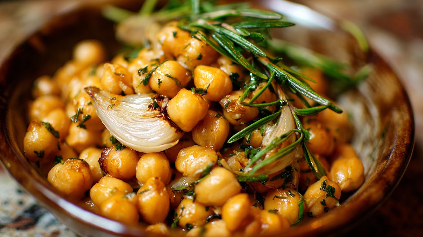 Pois chiches à l’estragon et à l’ail. Une cuisine végétarienne simple et accessible à tous