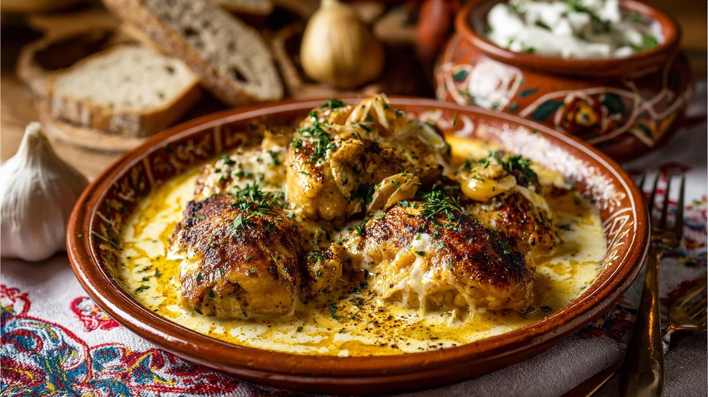 Chkmeruli : poulet à la crème et à l’ail. Origines et contexte culturel du chkmeruli
