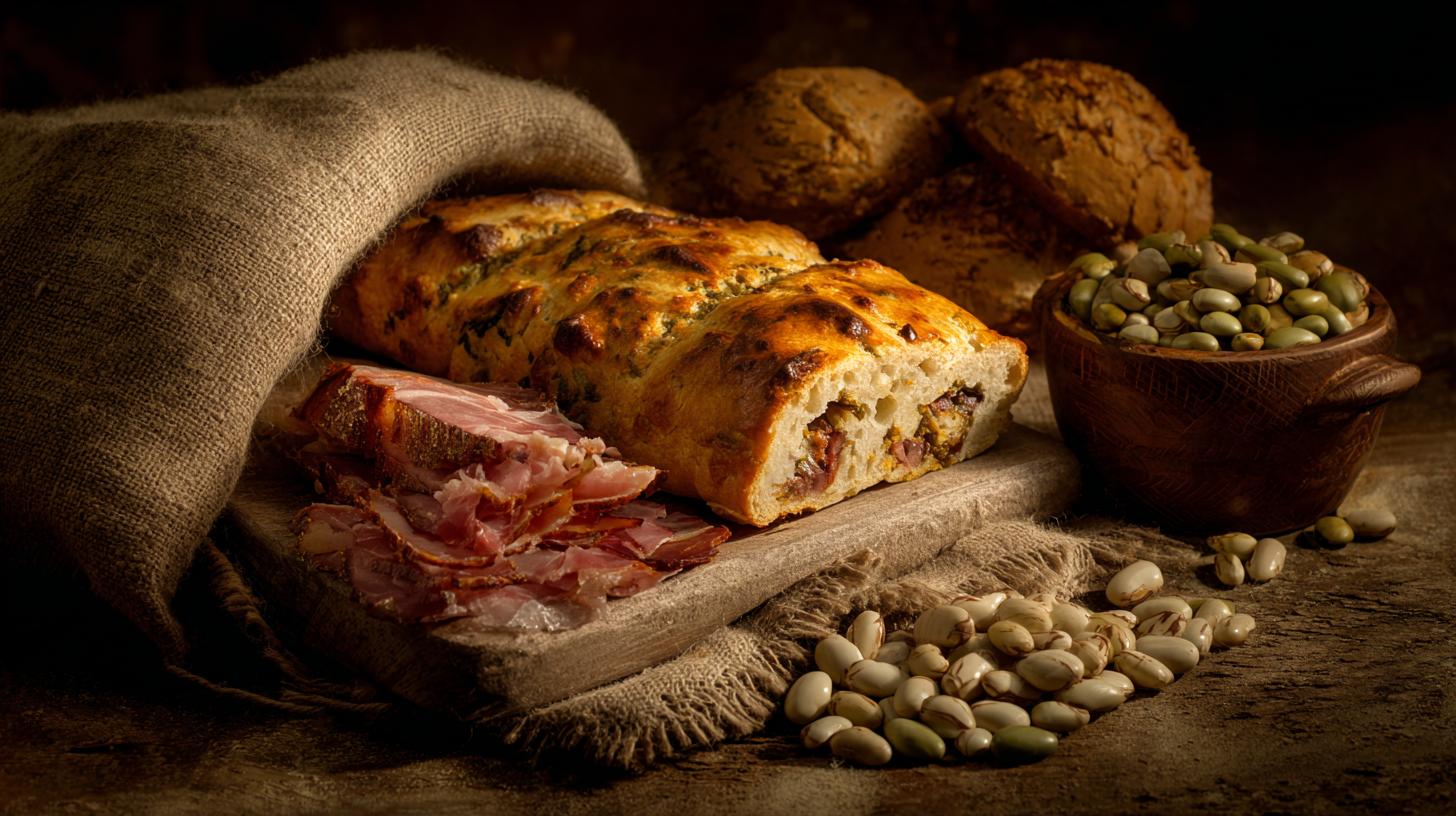 Lobiani de Racha : pain aux haricots et viande fumée. Lobiani et Santé : Un Équilibre Nutritif