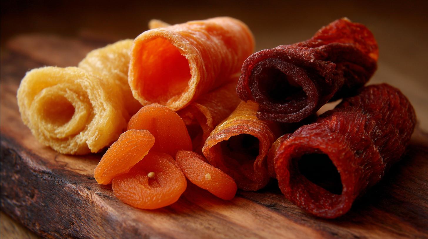 Tklapi : rouleaux de fruits secs abricot ou prune. Les caractéristiques gustatives et nutritionnelles du Tklapi à l’abricot et à la prune