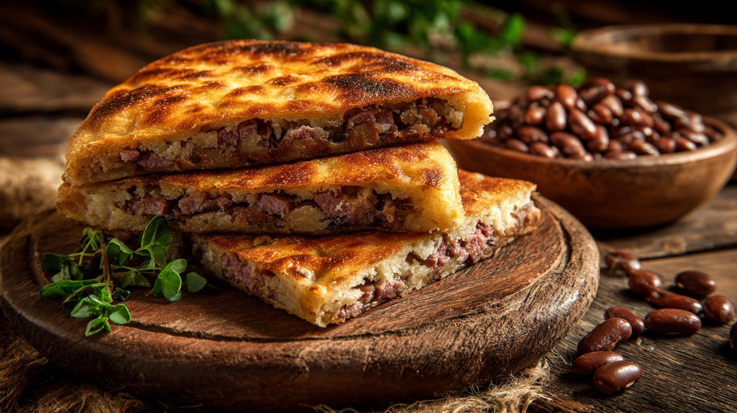 Lobiani de Racha : pain aux haricots et viande fumée. Lobiani : Origines et Signification