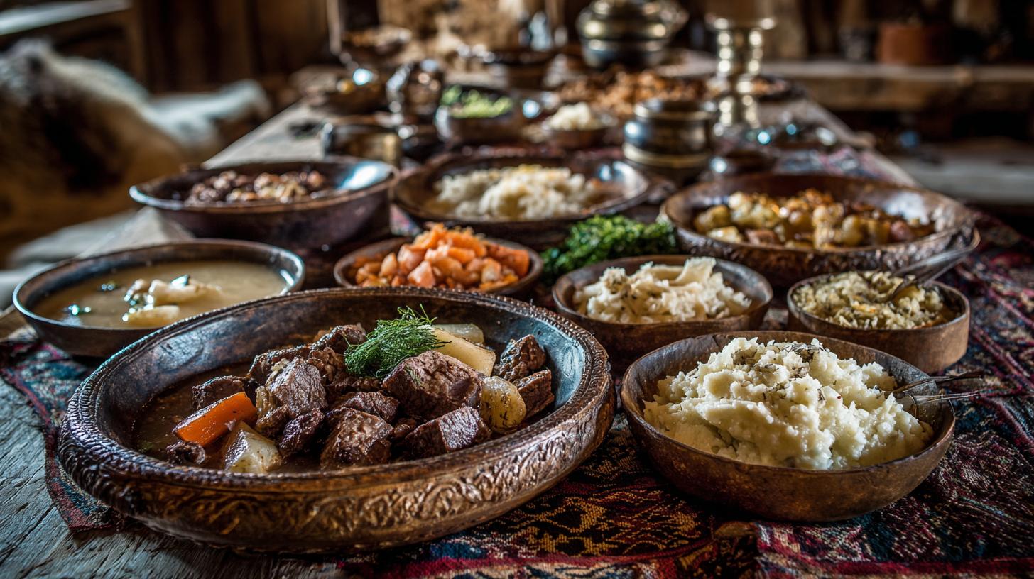 Svanetian Cuisine: Hearty Mountain Recipes from the North. An Overview of a Traditional Svanetian Meal Svanetian Cuisine: Hearty Mountain Recipes from the North. An Overview of a Traditional Svanetian Meal