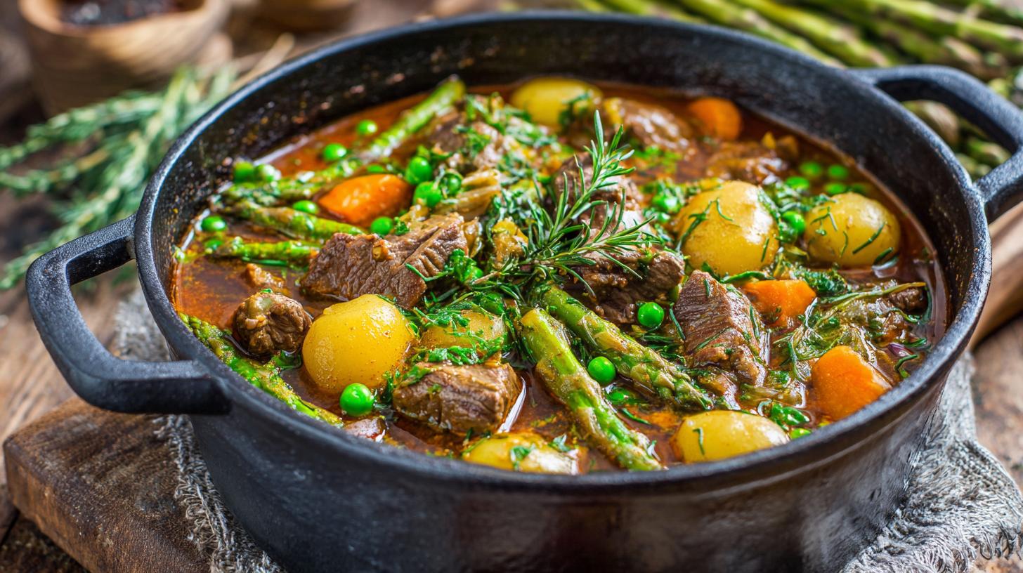 Chakapuli Recipe: Tangy Spring Stew with Lamb and Tarragon. Step-by-Step Guide to Making Chakapuli: Tangy Spring Stew with Lamb and Tarragon