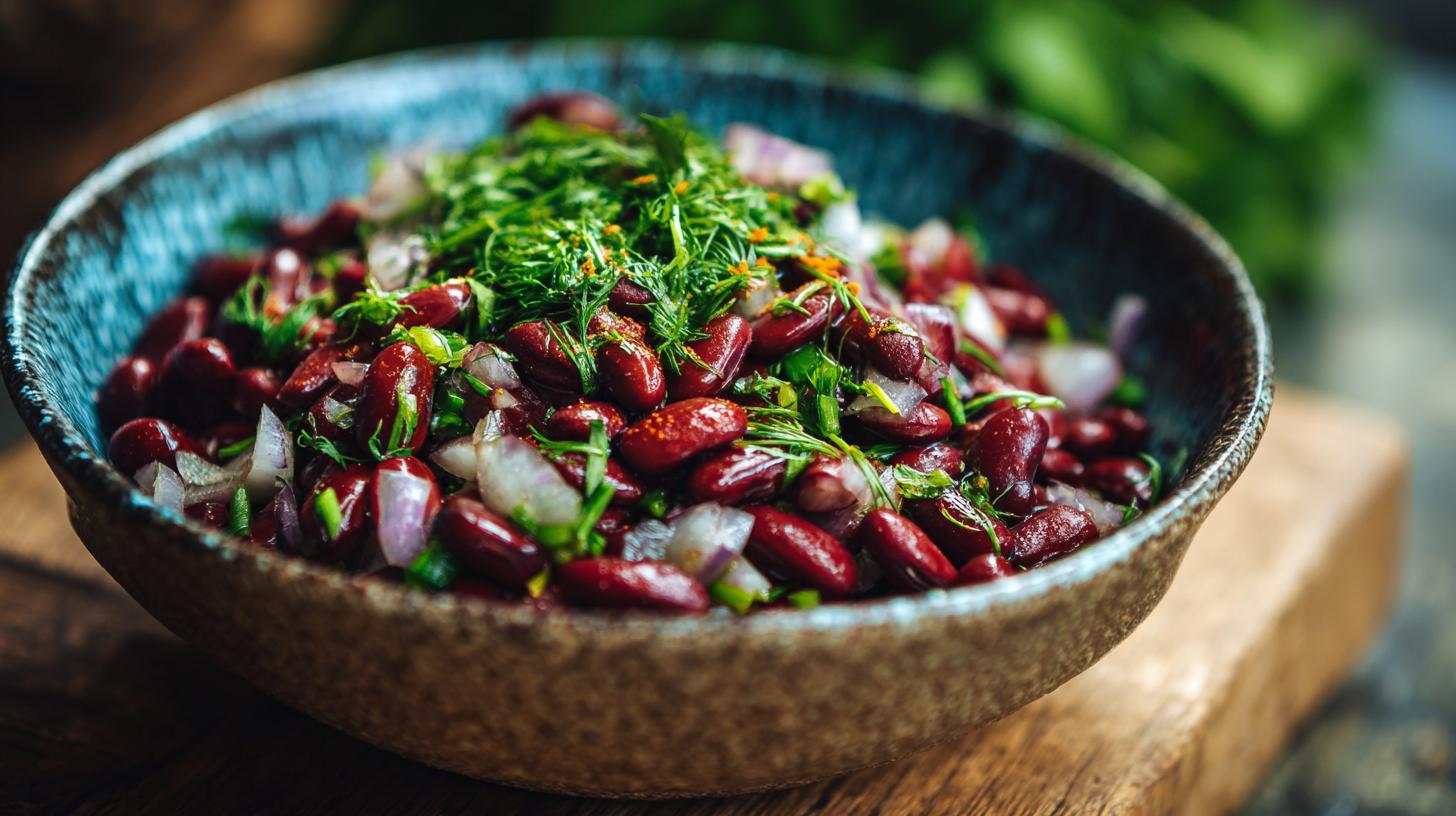 Imeretian Red Bean Salad with Onions and Herbs. The Key Ingredients and Their Roles
