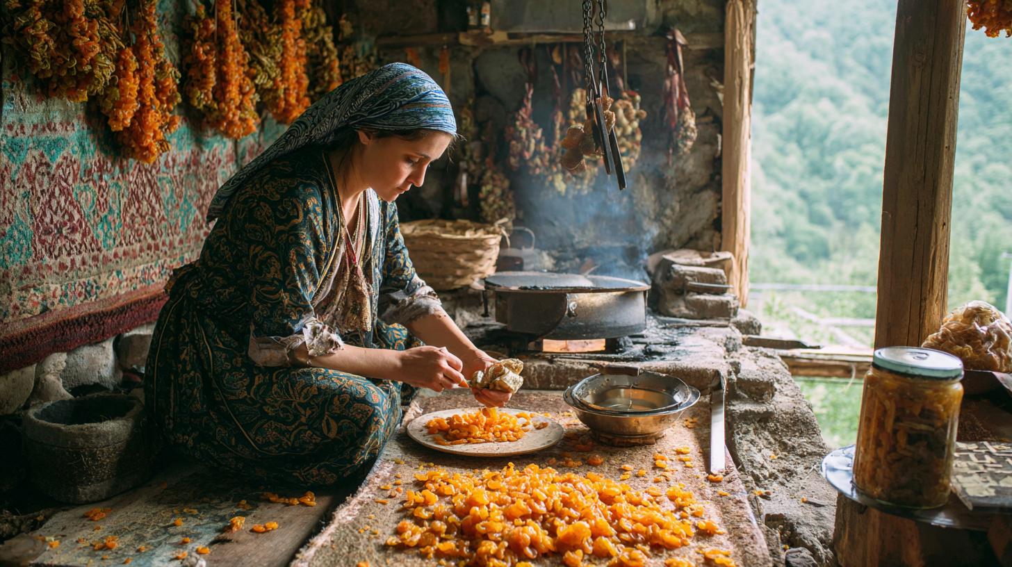 Chiri: Dried Fruit Snacks and How Georgians Make Them. Preserving Georgian Food Traditions Through Chiri