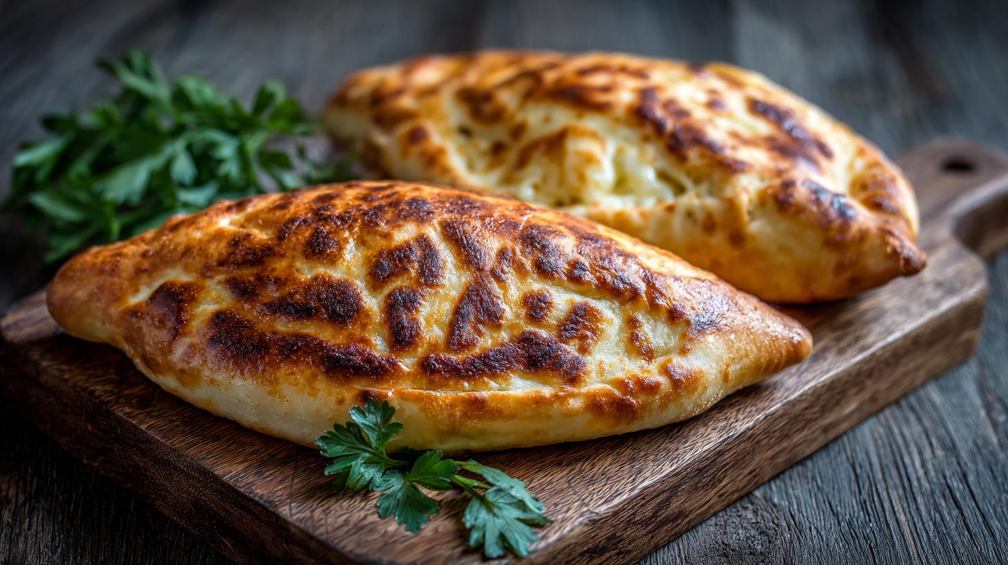 Megrelian Khachapuri Recipe with Sulguni Cheese. Summary of Steps for the Megrelian Khachapuri Recipe with Extra Sulguni Cheese