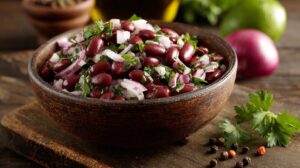 Imeretian Red Bean Salad with Onions and Herbs: A Fresh Take on Traditional Flavors
