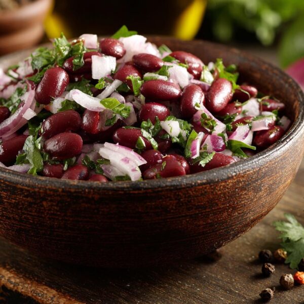 Imeretian Red Bean Salad with Onions and Herbs: A Fresh Take on Traditional Flavors