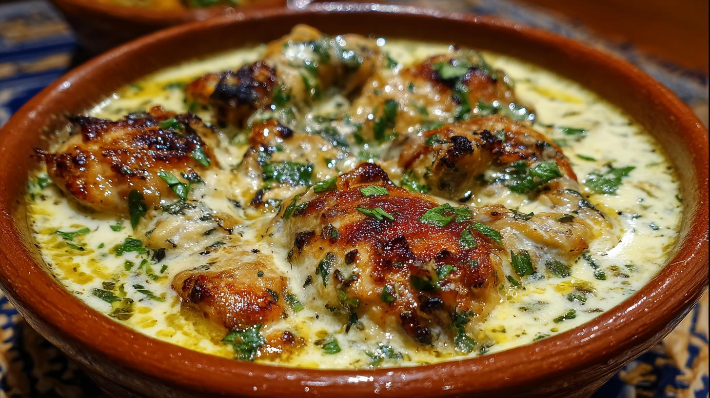 Chkmeruli: Chicken in Garlic and Milk Sauce from Racha. Exploring the Experience of Eating Chkmeruli
