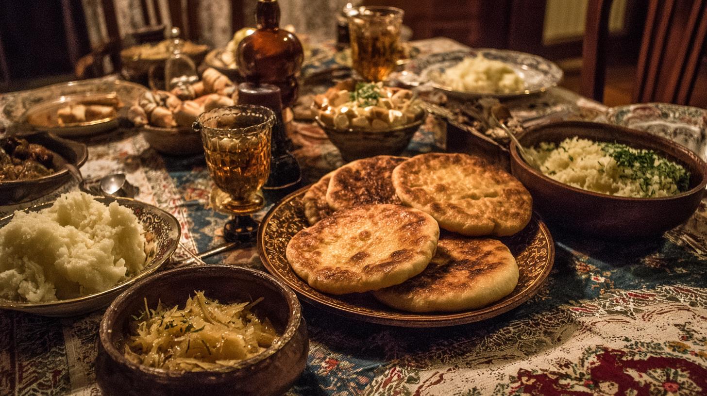 How to Recreate a Georgian Dinner at Home. Breads and Side Dishes: Essential Companions in Georgian Dining