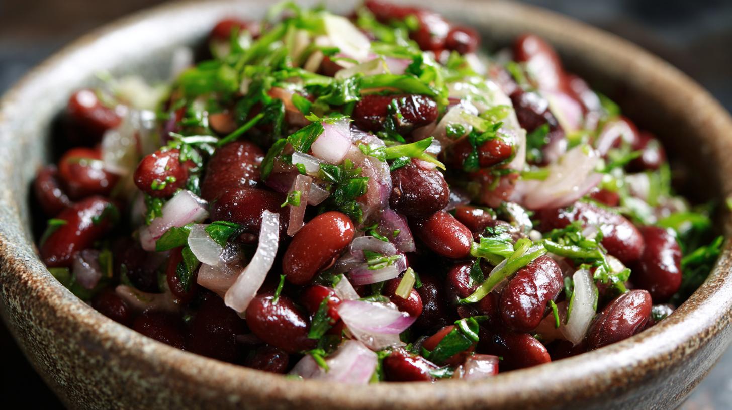 Imeretian Red Bean Salad with Onions and Herbs. Preservation and Leftover Tips