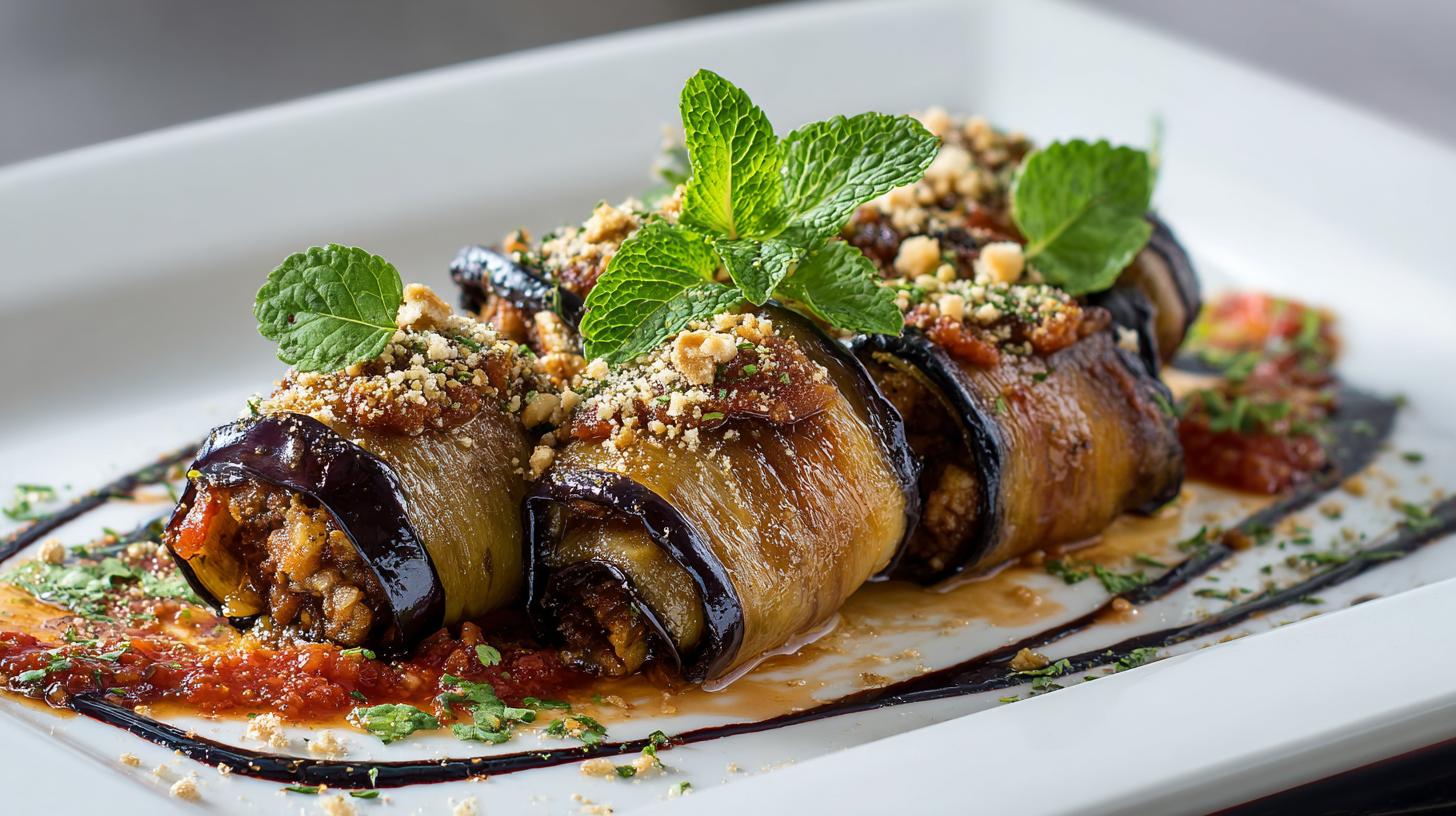 Nigvziani Badrijani: Eggplant Rolls with Walnut Paste. Tips for Perfect Nigvziani Badrijani Eggplant Rolls with Walnut Paste