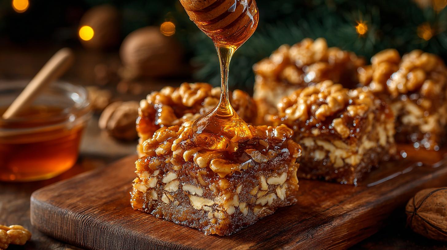 Gozinaki: Georgian Honey and Walnut Sweet for New Year. Traditional Preparation Method