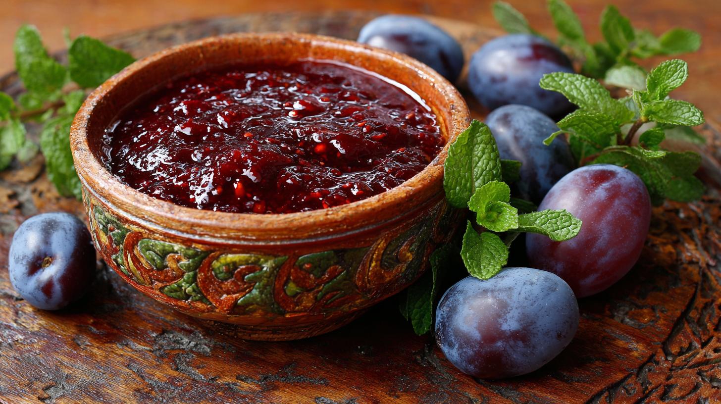 Tkemali: Traditional Georgian Sour Plum Sauce Recipe. Key Ingredients for Traditional Tkemali Sauce